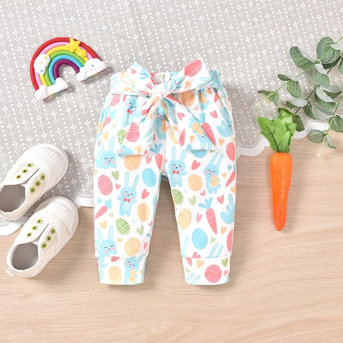 Aalizzwell Preemie Newborn Infant Baby Girls Clothes Ribbed Romper Bodysuit Pants Set Fall Winter Outfits