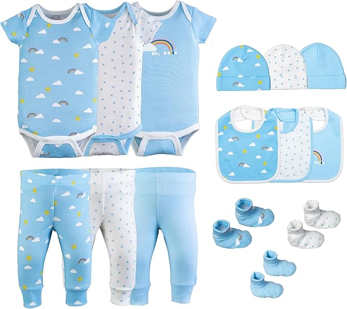 Baby Girl Clothes – 100% Cotton, Soft & Breathable Newborn Essentials and Gifts, Fits 3 to 6 Months