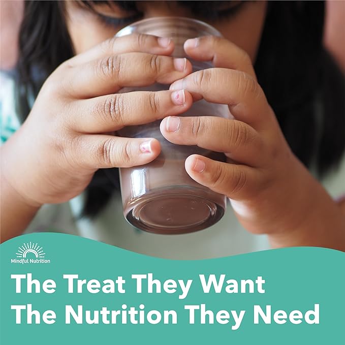 Kids Protein Powder Shake Mix, Organic Fruit and Vegetable Green Superfoods, Vitamins, Minerals, Healthy Chocolate Milk Snack for Toddlers, Kids, Teens and Adults 12.7oz