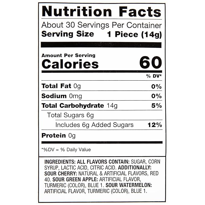 Ring Pop Sour Candy Lollipops, 30 Ct Bulk Individually Wrapped in Assorted Fruity Sour Flavors, Full Size, Fun Hard Candy For Birthday, Party Favors, Bachelorette Parties & Gifts For Kids