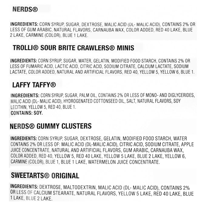 SweeTARTS Variety Party Mix, Individually Wrapped Assorted Candy, 28.6 Ounce (75 Count)