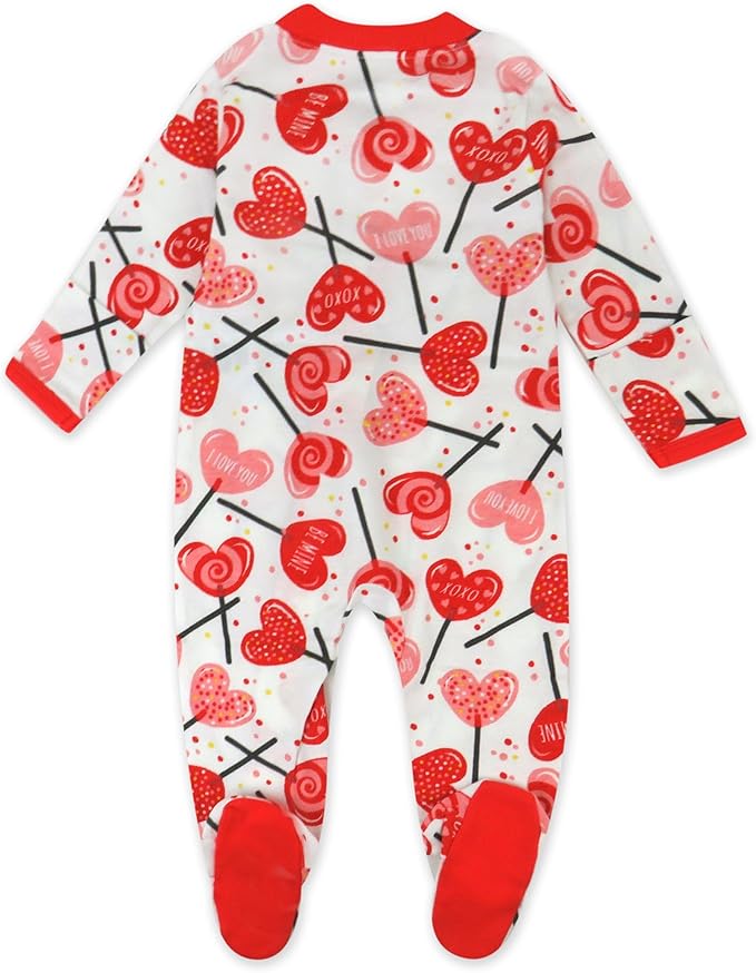 HonestBaby Baby Celebration Sleep & Play Footed One-Piece Pajama Sleeper 100% Organic Cotton