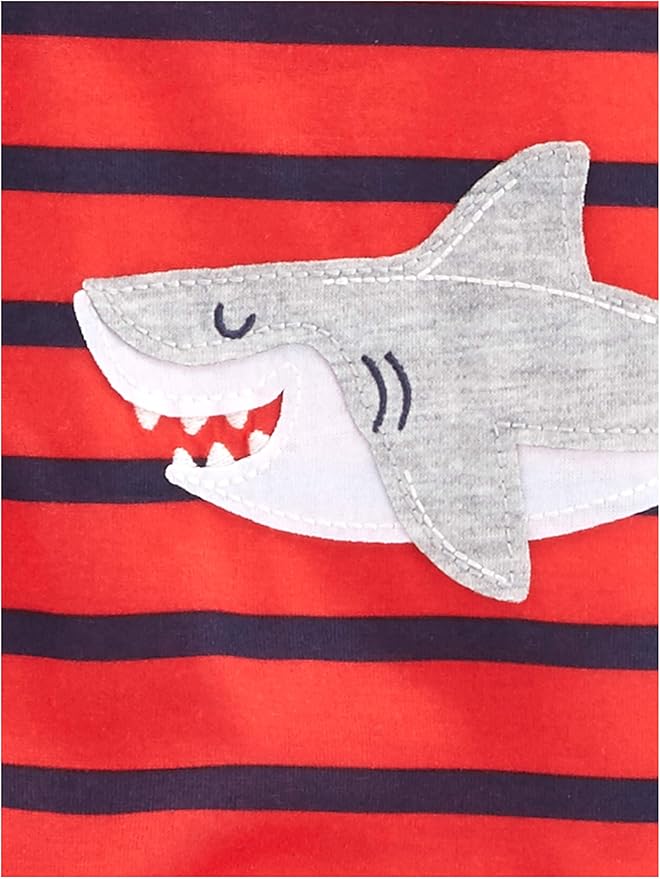 Simple Joys by Carter's Toddlers and Baby Boys' Loose-Fit Polyester Jersey Footed Pajamas, Pack of 3