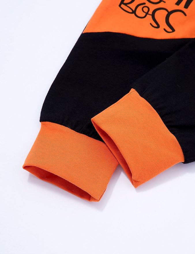 Fommy Newborn Baby Boy Clothes Plaid Letter Print Long Sleeve Hoodies + Long Pants 2PCS Fall Winter Outfits Set