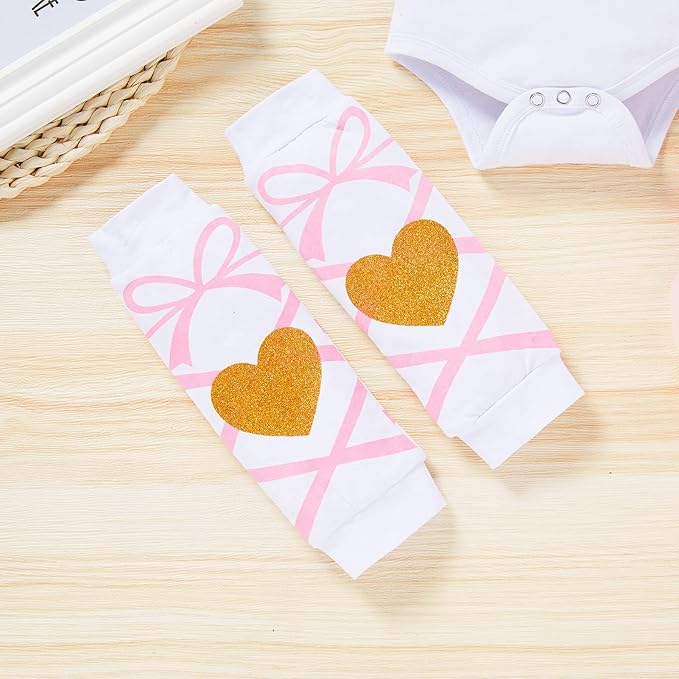 Newborn Baby Girl Outfits Infant Letter Print Romper+Tutu Skirt+Headband+Legging Warmer Coming Home Clothes Set