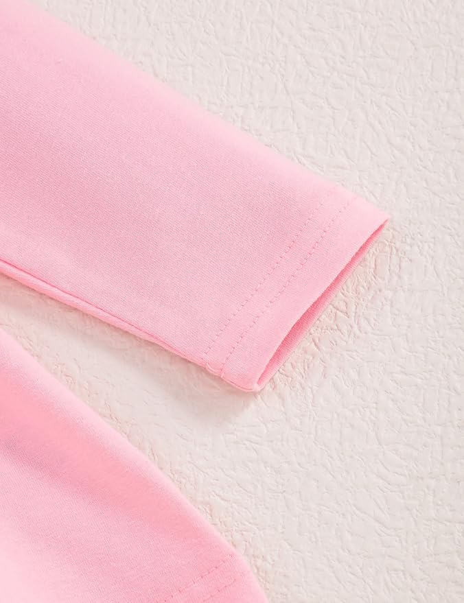 oklady Toddler Baby Girl Clothes Solid Color Ruffle Tops Floral Pants with Headband Fall Winter Cute Girl Outfits