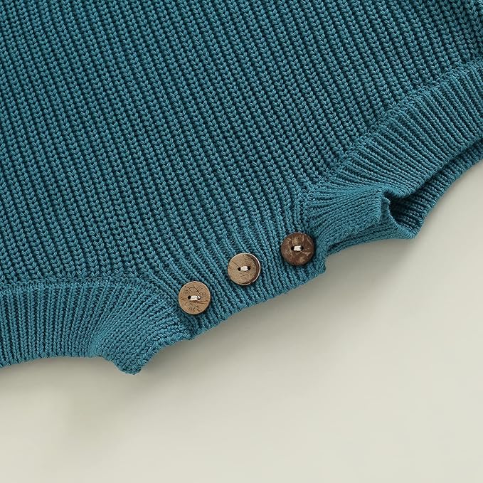 FYBITBO Baby Girl Boy Sweater Knit Oversized Pullover Sweatshirt Romper Onesie Warm Fall Winter Clothes Outfit Newborn