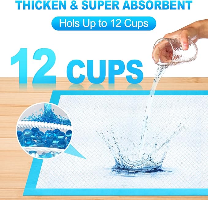 Pee Pads for Dogs & Cats 40"x40" 40 Count, Puppy Pads Extra Large, Disposable Thicken Pet Training Pads for Doggie Rabbits, Incontinence Underpads Ultra Absorbent & Quick-Dry, Leakproof Potty Pad