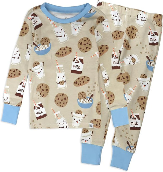 HonestBaby 2-Piece Pajamas Sleepwear Pjs 100% Organic Cotton for Baby, Toddler, Kids, Boy