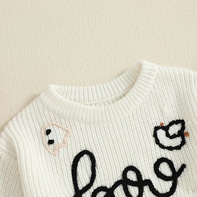FYBITBO Baby Girl Boy Sweater Knit Oversized Pullover Sweatshirt Romper Onesie Warm Fall Winter Clothes Outfit Newborn