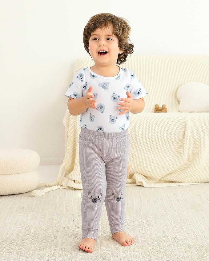 SUNNY PIGGY Baby Boy Clothes Newborn Infant Boys Outfits Romper Hat Pants 3PC Set 0-3 3-6 6-12 12-18 Month Clothing Gift