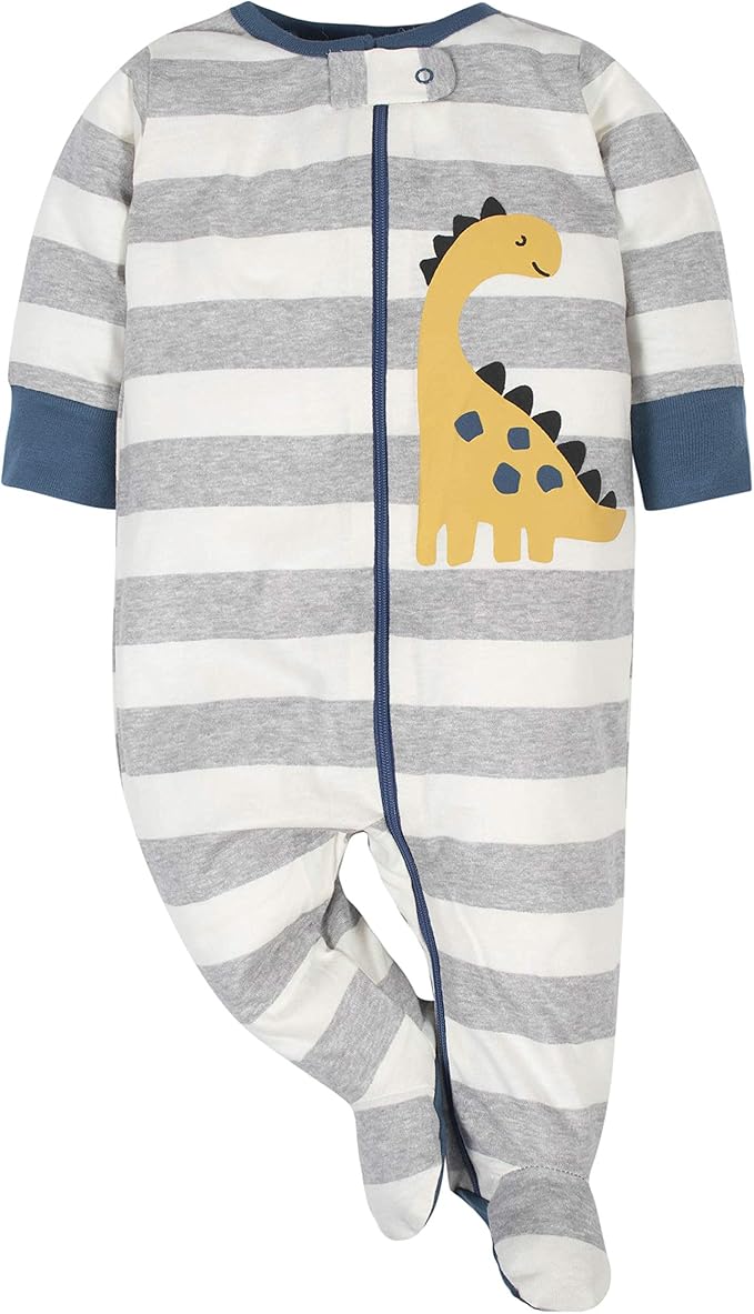 Gerber Baby Boys' 2-Pack Footed Pajamas