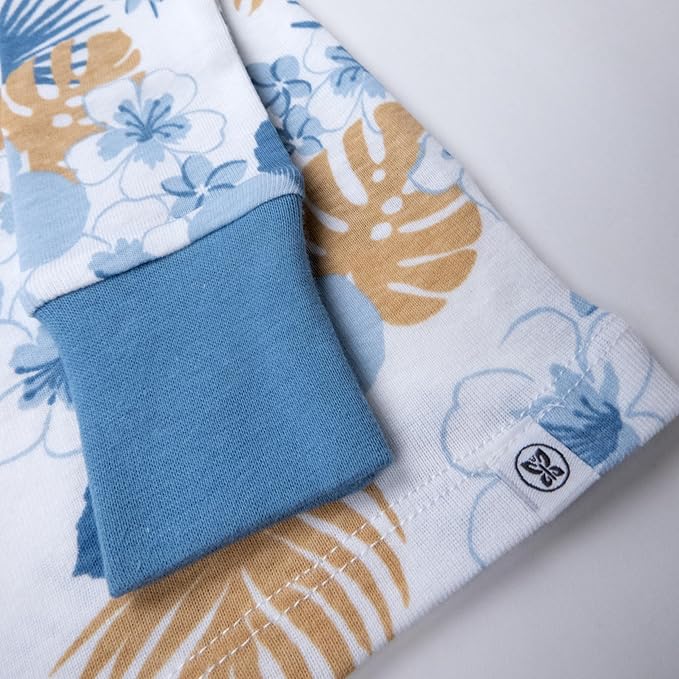 HonestBaby 2-Piece Pajamas Sleepwear Pjs 100% Organic Cotton for Baby, Toddler, Kids, Boy