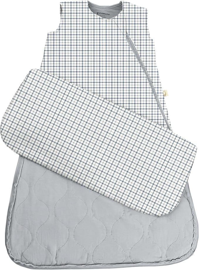 GUNAMUNA günamüna Unisex Baby, Toddler Wearable Blanket, Sleeping Bag Bamboo Rayon, Sleep Sack with Diaper Zipper, 1.0 TOG