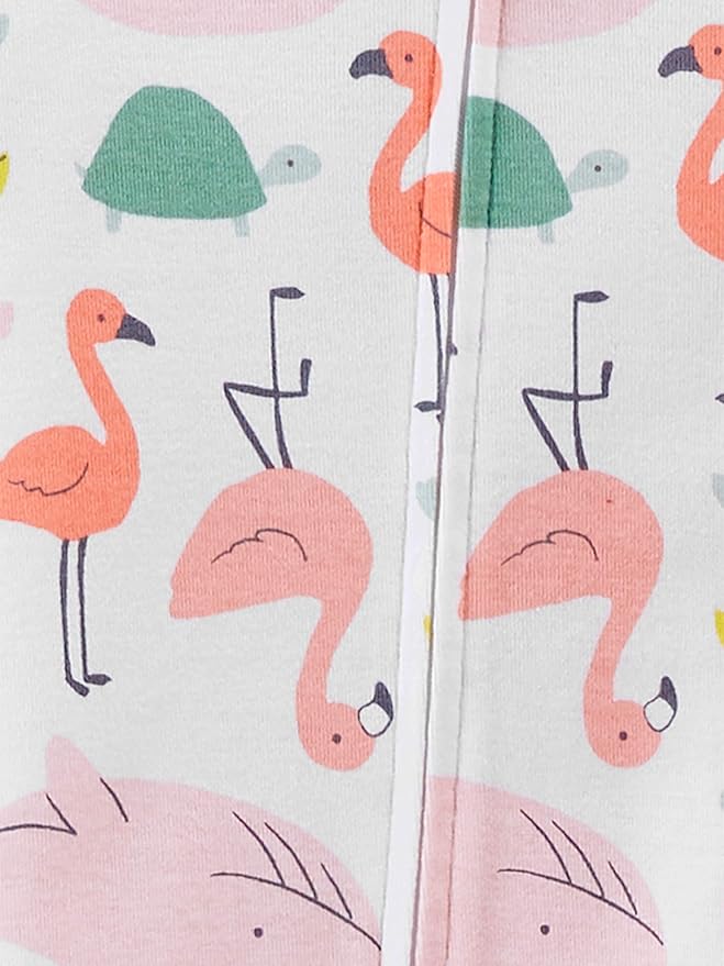 Simple Joys by Carter's Girls' 3-Pack Snug Fit Footed Cotton Pajamas