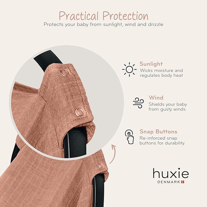 Car Seat Cover Baby - Organic Cotton - Carseat Covers Baby - Carseat Cover - Car Seat Canopy - Carseat Canopy - 100% Muslin Cotton, 43" x 32" (Cedar)