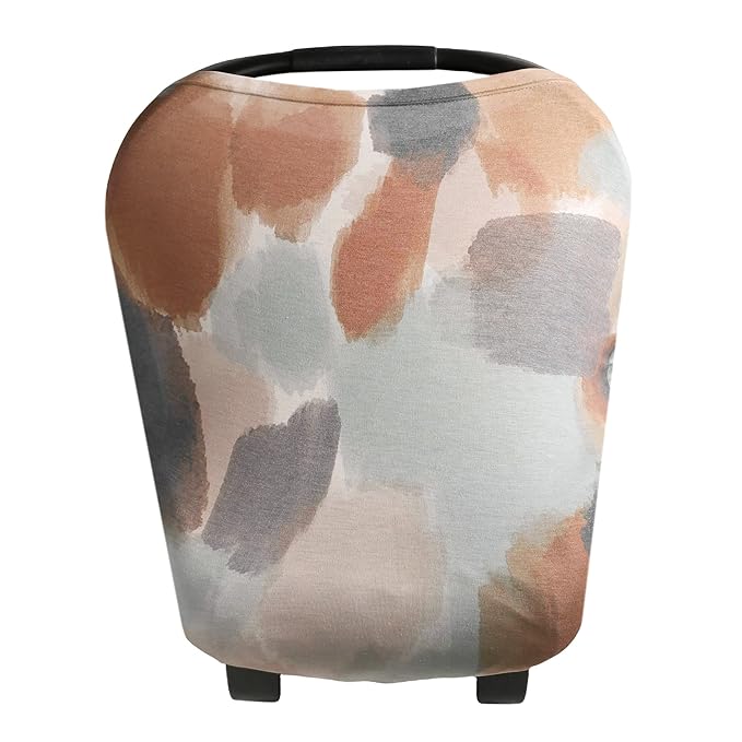 Copper Pearl Multi-Use Cover: Car Seat Covers, Nursing Cover, and Stroller Cover for Sun - Stretchy Fabric, All-Season Use, Stylish Designs, Easy Access for Moms - Picasso