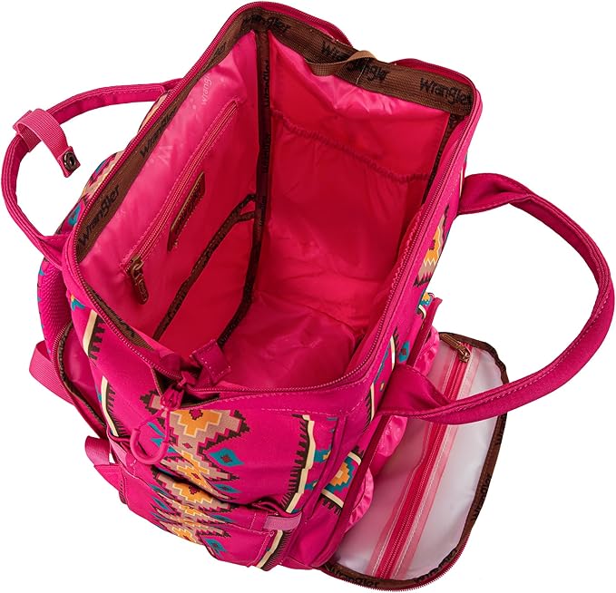 Montana West Wrangler Callie Diaper Bag Backpack with Stroller Straps Multifunction Baby Travel Bag WG2204-9110HPK