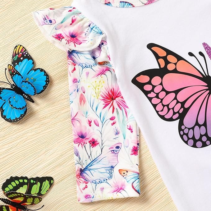 GRNSHTS Newborn Baby Girl Romper Infant Letter Print Jumpsuit Floral Bodysuit+Hat+Headband+Gloves Coming Home Clothes Outfits