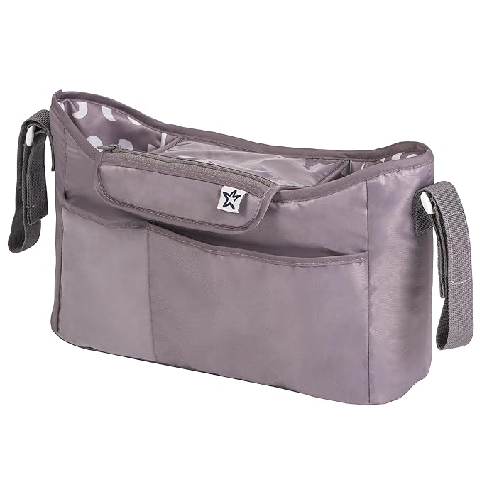 Tiny Twinkle Universal Stroller Organizer with Adjustable Strap - Waterproof Stroller Caddy Fits Baby Jogger, Nuna, Graco, Donna and Bugaboo Strollers (Luna?