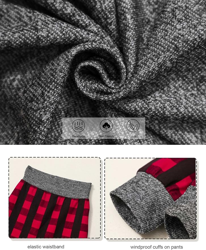 Fommy Newborn Baby Boy Clothes Plaid Letter Print Long Sleeve Hoodies + Long Pants 2PCS Fall Winter Outfits Set