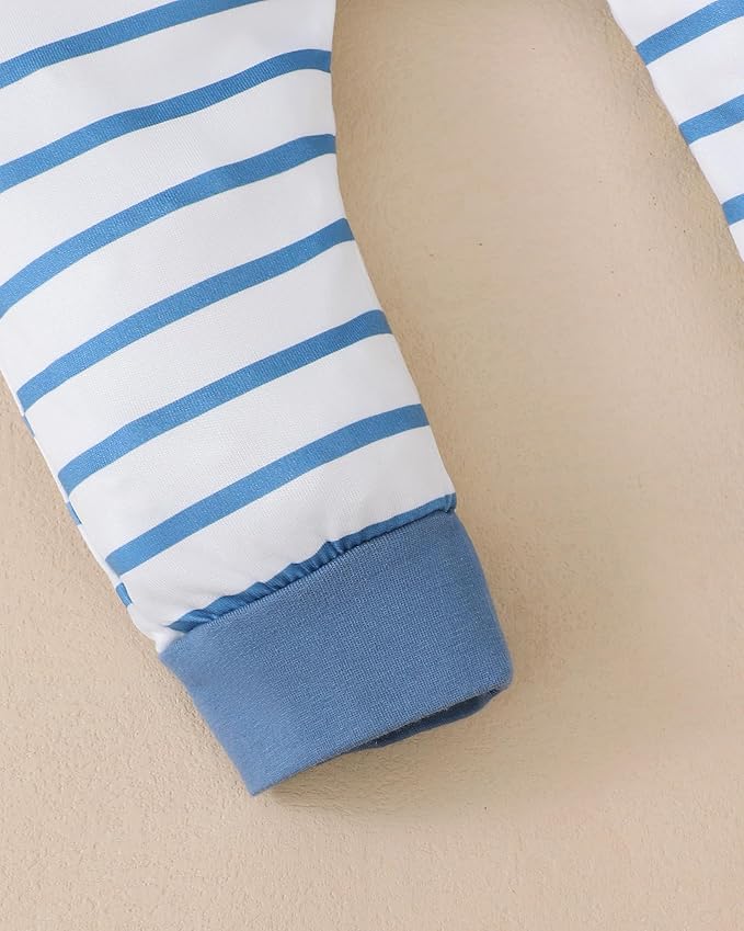 SUNNY PIGGY Baby Boy Clothes Newborn Infant Boys Outfits Romper Hat Pants 3PC Set 0-3 3-6 6-12 12-18 Month Clothing Gift