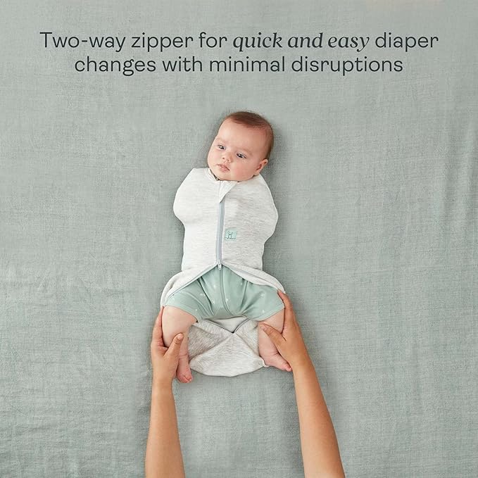 ergoPouch Cocoon Swaddle Sack 0.2 TOG - Baby Sleep Sack, Gentle Snug Fit Helps Calm Startle Reflex, Ideal for Arms In/Out Sleeping, Soft Breathable Fabric for Better Sleep (0 Months, Night Sky)