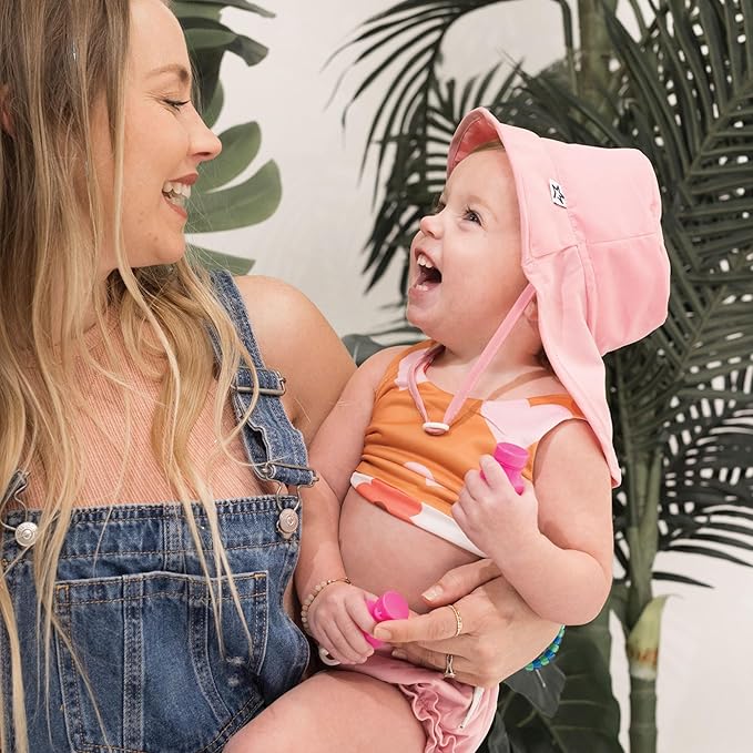 Tiny Twinkle Sun Protection Baby Flap Hat with UPF 50+ Sun Protection for Baby and Toddler Boys and Girls