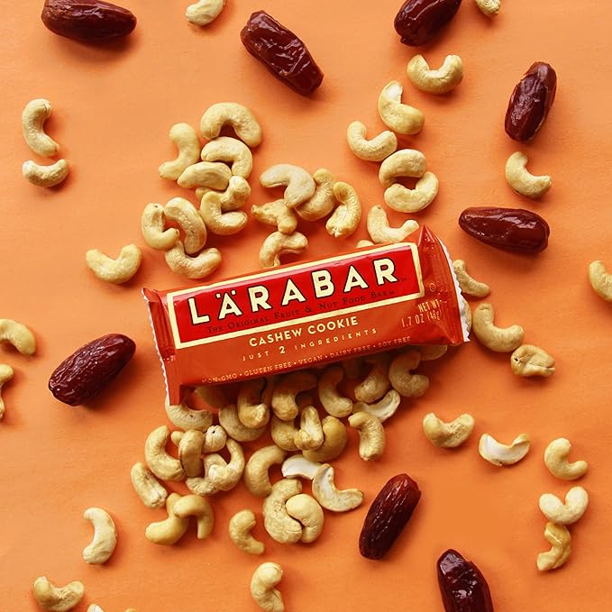 Larabar Cashew Cookie, Gluten Free Vegan Fruit & Nut Bars, 1.7 oz, 12 ct