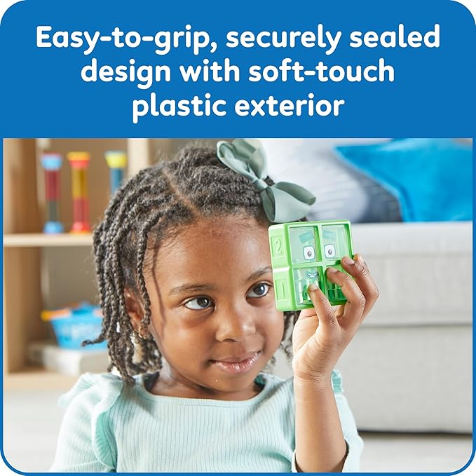 hand2mind Numberblocks One to Five Sensory Bottles, Numbers for Toddlers, Counting Toys, Calming Sensory Fidget Toys, Calm Down Corner Supplies, Social Emotional Learning, Birthday Gifts for Kids