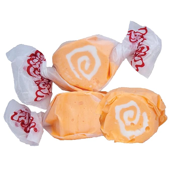 Taffy Town Saltwater Taffy, Orange Cream, 2.5Lb