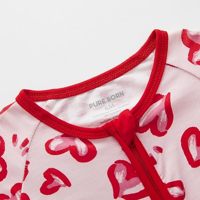 pureborn Baby Infant Boys Girls Sleeper Snug Fit Viscose from Bamboo Pajamas 0-24 Months