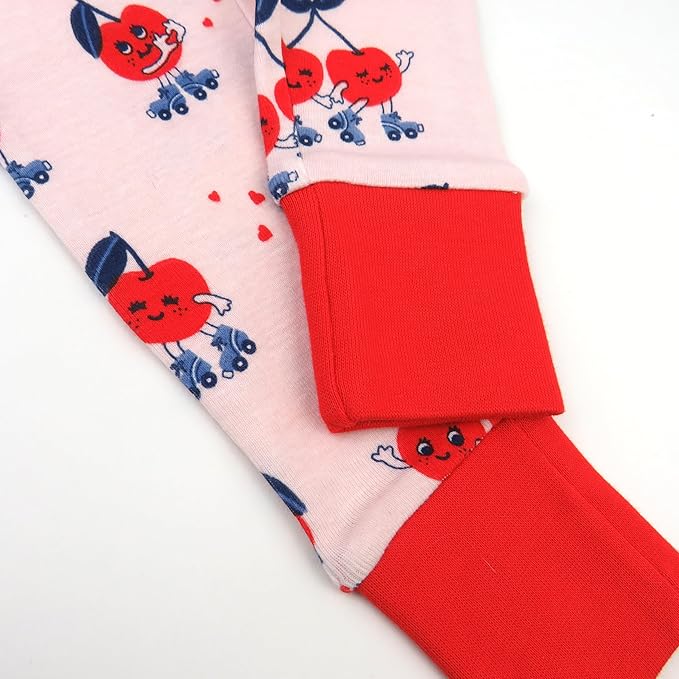 HonestBaby unisex-baby Celebration 2-piece Pajamas Sleepwear Pjs 100% Organic Cotton for Baby, Toddler, Kids