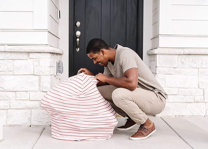 Baby Car Seat Cover Canopy and Nursing Cover Multi-Use Stretchy 5 in 1 Gift Cinnamon by Copper Pearl