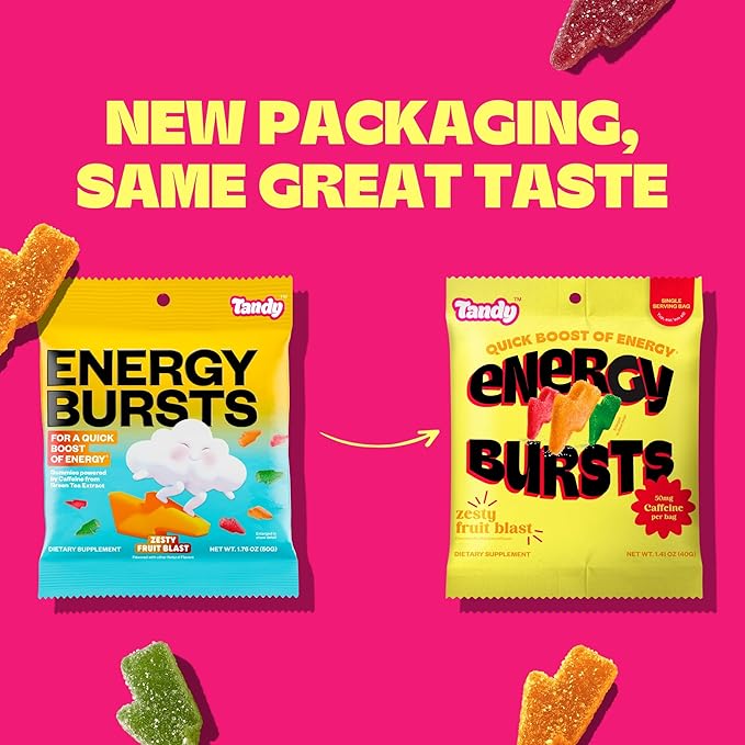 Tandy Gummy Sampler Variety Pack I Stress Relief, Energy Boost, Focus, Relaxing and Probiotic Gummy Bears I Gluten-Free Fast-Acting Dietary Supplement I 6-Pack