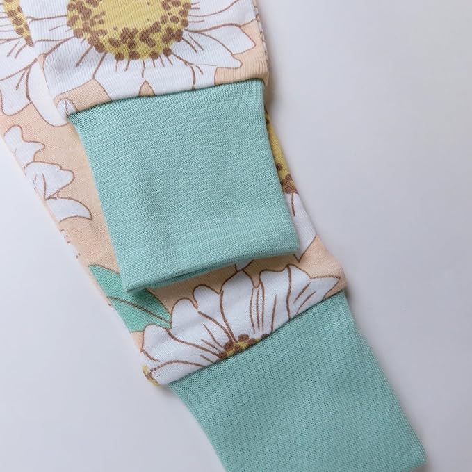 HonestBaby baby-girls 2-piece Pajamas Sleepwear Pjs 100% Organic Cotton for Baby, Toddler, Kids, Girl