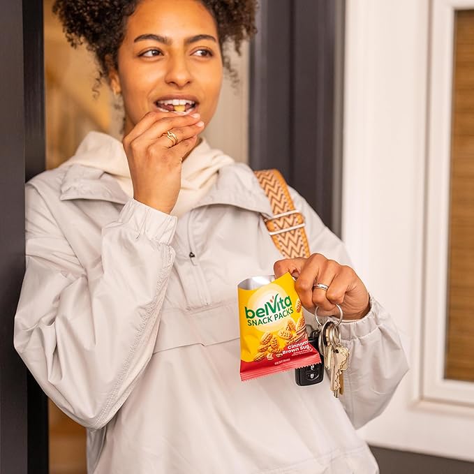 belVita Bites Breakfast Biscuits Variety Pack, 3 Flavors, School Snacks, 40 Snack Packs