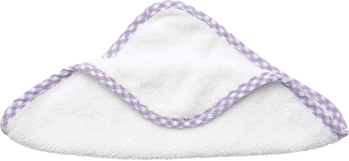 Channing & Yates Premium Boutique Baby Towels for Girls - Hooded Girl Towel & Washcloth Set - Organic Viscose Made from Bamboo Baby Towels with Hood - Baby Girl Bath Towels (Purple)