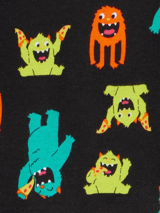 Simple Joys by Carter's Toddlers and Baby Boys' Snug-Fit Footed Cotton Pajamas, Pack of 3