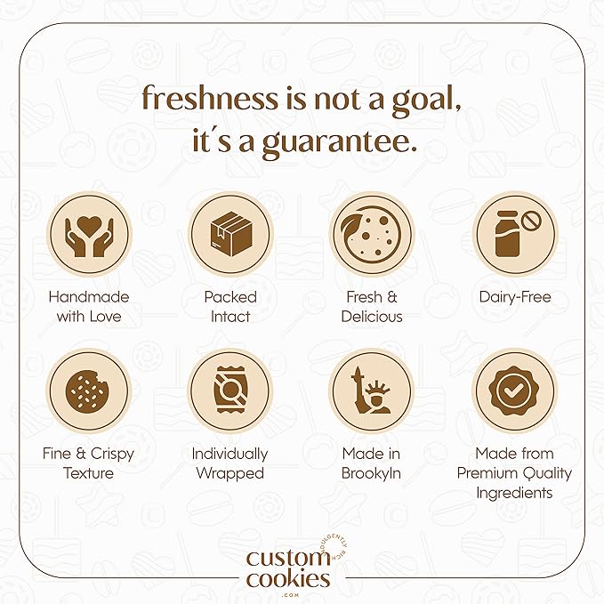 Happy Birthday Gift Basket Custom Sugar Cookies - Happy Birthday Cookies in Gift Box, delivery by Prime - Hand Decorated Kosher Treats for Men, Him, Husband - Bakery & Dessert Gifts as a Birthday Cake