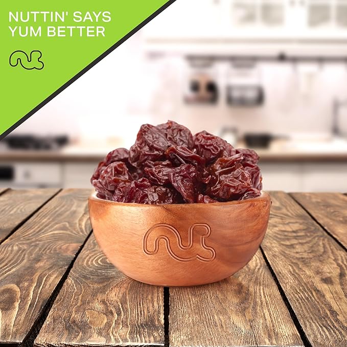 NUT CRAVINGS - Sun Dried Sour Tart Cherries, Lightly Sweetened (6oz, 1 Pack) Bulk Dry Fruits Packed Fresh in Resealable Bag - Sweet Healthy Snack, Naturally Grown, Vegan, Kosher