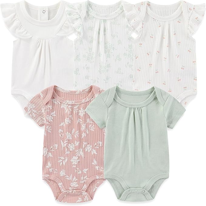 Newborn Layette Gift Set 20-Piece Cotton Baby Boy Girl Clothes Essentials and Accessories