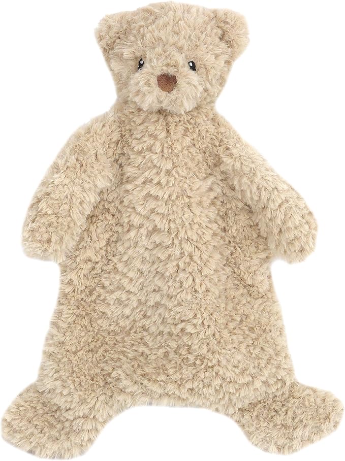 MON AMI Marshmallow Bear Plush Lovey for Babies – 15”, Security Blanket for Newborns, Baby Snuggle Toy