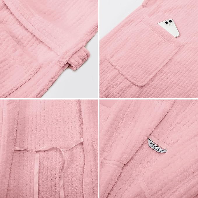 Hooded Bathrobes for Women, Soft Long Towel Robes for Women - Quick Dry yet Warm