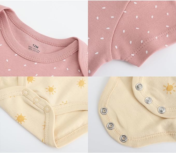 Newborn Layette Gift Set Bodysuits Pants for Baby Girl and Boy 24 Piece 100% Cotton Essentials and Accessories