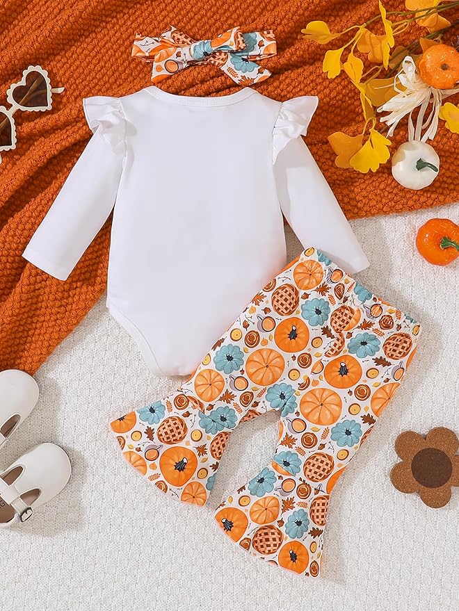 Baby Girl Clothes Newborn Infant Outfits Cute Summer Clothes Spring Romper Set+Hat+Headband