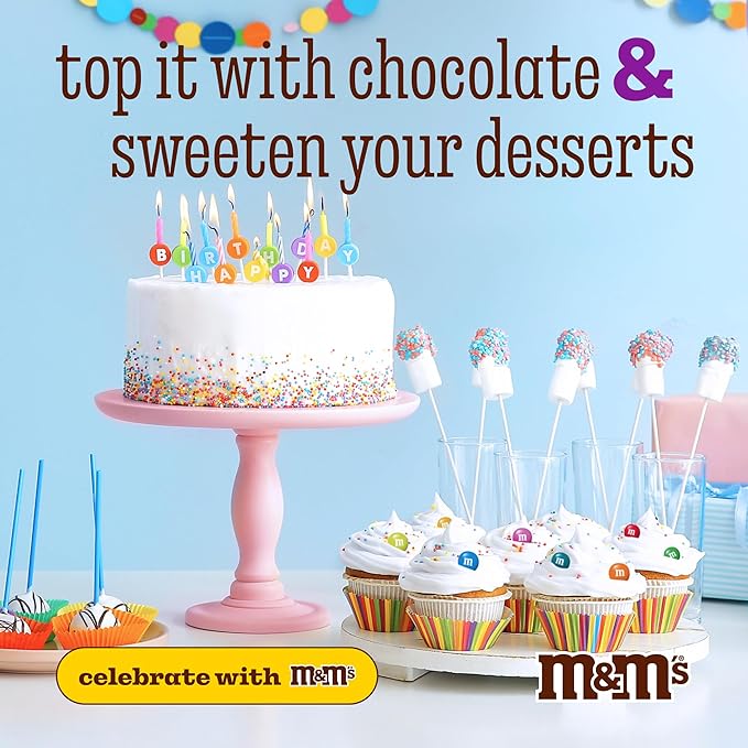 M&M’S WORLD Milk Chocolate Candy, Single Color, Yellow, 5-Pound Bulk Bag (Pack of 1)