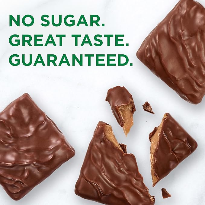 RUSSELL STOVER Sugar Free Toffee Squares in Chocolate Candy, 2 oz. bag (Pack of 10)