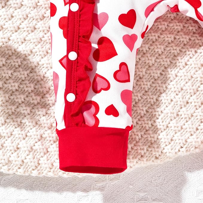 Aalizzwell Baby Girls Romper Outfit Fall Winter Clothes with Accessories