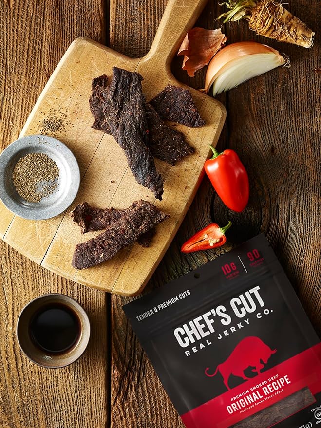 Chef's Cut Real Steak Original Recipe Jerky, 2.5 Ounce (4 Pack)